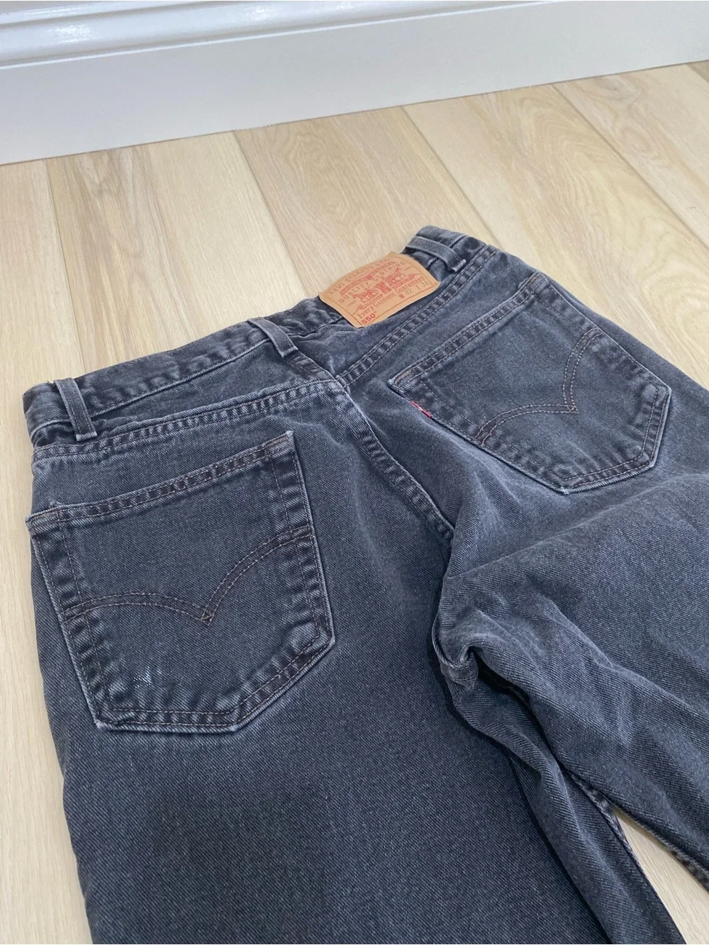 VTG Levi's 550 Black Mens 32x34 (30x33) Relaxed Fit 90s Faded Grunge Skater